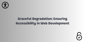 Banner with title,lock and accessibility icon