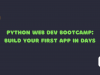 Python Web Dev Bootcamp: Build Your First App in Days Python_Web_Dev