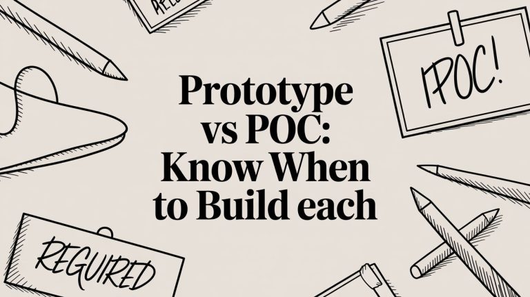Prototype vs PoC: Know When to Build Each