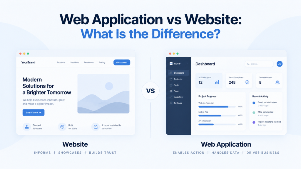 Web Application vs Website: What Is the Difference?